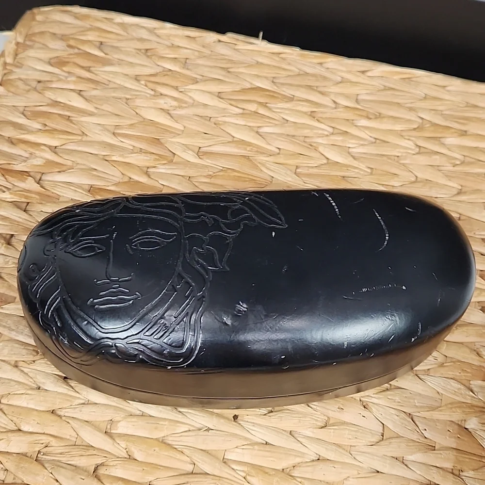VINTAGE 2004 Versace Gold Sunglasses with Original Case